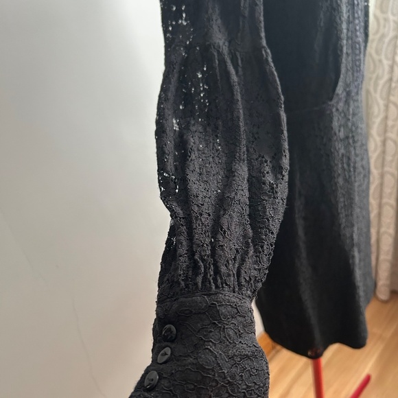 Mango black lace dress size 8 us - Picture 3 of 6